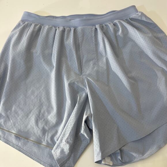 Lululemon Women’s Blue Lined Running Shorts Size M Lightweight Athletic - Picture 6 of 10